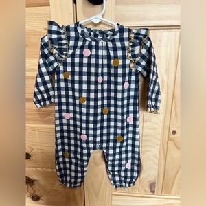 NWT Mudpie 1 Piece Outfit Baby Girl 3-6 Months